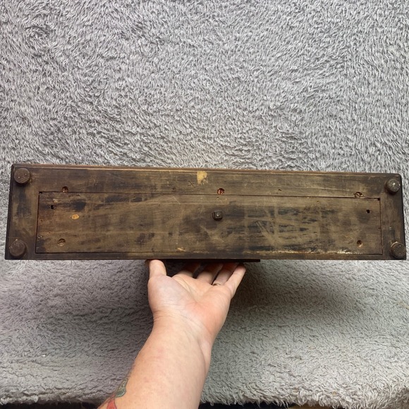 Antique Sessions Mantel Clock‎ 8 Day Pendulum Key Wind Wooden Patina - Picture 12 of 15